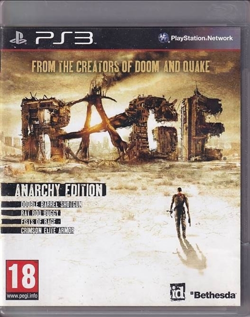 Rage  - Anarchy Edition - PS3 - (B Grade) (Genbrug)